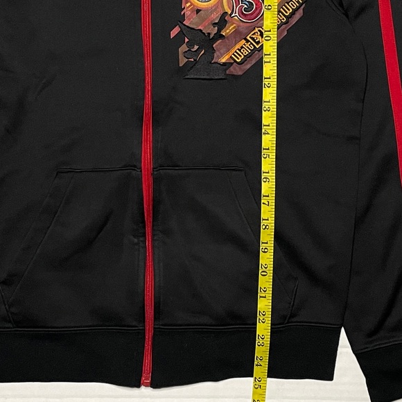 DISNEY WORLD Disney Parks Mens Small Mickey Mouse Jacket Red Black Full Zip - Picture 5 of 5